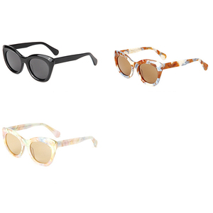 Lunettes de soleil surdimensionnées pour adultes, style œil de chat, unisexe, 2026, noires, élégantes, en acétate, de créateur - Product Image 4