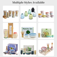 Support en céramique pour fouet à matcha, ensemble cadeau pour cérémonie du thé, écologique, 4-7-9 pièces, accessoires de rangement