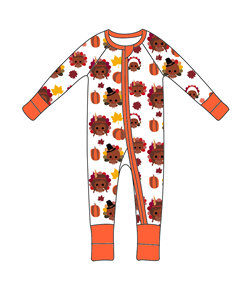 Qingli ODM personnalisé usine pas de tarif impressions personnalisées toutes saisons coloré et mignon en gros enfants barboteuse à glissière - Product Image 6