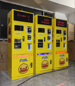 เครื่องเปลี่ยนเหรียญ/โทเค็นติดผนังเครื่องเปลี่ยนใบเรียกเก็บเงินเป็นเหรียญรับใบเสร็จจ่ายเหรียญหรือโทเค็นประตูที่เก็บค่าผ่านทางที่จอดรถ - Product Image 3