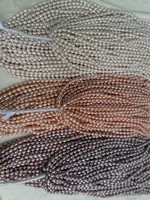 Vente en gros 7-8mm blanc rose violet couleur riz perles d'eau douce brins à vendre