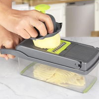 Bestseller 16-in-1 handmatige multifunctionele uien- en fruitsnijder, groentesnijder