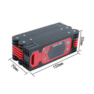Niveau numérique pliable rouge, jauge de niveau à 3 volets, outil de mesure multi-<span class=keywords><strong>angle</strong></span> en alliage <span class=keywords><strong>d</strong></span>'aluminium pour divers coins et escaliers - Product Image 2