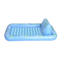 Matelas de piscine gonflable en PVC personnalisé pour adultes, transat de bronzage, bain de soleil, lit aquatique, radeau de jardin robuste