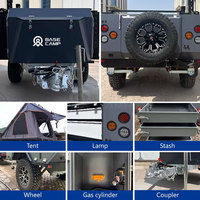 Pas cher Hors Route Voyage Remorque Personnalisé Camping Léger Pop up Camper Caravanes Couplingtrailer Van Rv Tenda Campeurs pour Usa