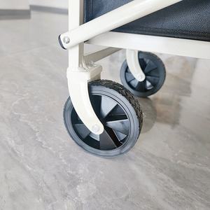 <span class=keywords><strong>Chariot</strong></span> <span class=keywords><strong>pliable</strong></span> à quatre roues en acier léger pour l'extérieur, <span class=keywords><strong>chariot</strong></span> <span class=keywords><strong>de</strong></span> camping, <span class=keywords><strong>chariot</strong></span> <span class=keywords><strong>de</strong></span> <span class=keywords><strong>plage</strong></span> pour enfants, utilisation pour les courses, poussée <span class=keywords><strong>pliable</strong></span> - Product Image 4