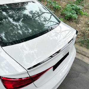 Alerón Trasero Estilo S para Audi A3 S3 8V Sedán 2014-2020, Color Negro Piano, Textura de Fibra de Carbono, Material ABS - Product Image 2
