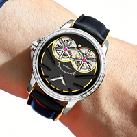 Montre mécanique à tourbillon |   Montre automatique de sport pour homme de haute qualité, montre-bracelet de luxe pour affaires
