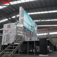 Camion publicitaire mobile extérieur à LED, camions à écran LED, panneaux d'affichage LED avec boîte d'extension et camion de scène