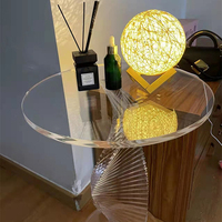 2022 Nordic Style Modern Luxus Cabrio Klar Acryl Couch tisch Langlebiger Metallrahmen Home Office Dining School Möbel