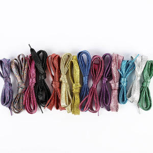 Lacets/lacets plats personnalisés, couleur de noël colorée, paillettes métalliques, fabrication de lacets/lacets de chaussures - Product Image 4