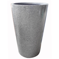 Moules pour pots de fleurs, faible MOQ, durables, légers, écologiques, style ciment moderne, décoration de jardin, pots en fibre de verre pour la maison et l'extérieur