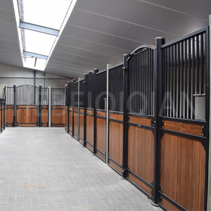 Hot bán prefab tùy chỉnh thiết kế an toàn tre ngựa ổn định ngựa gian hàng phía trước với xã hội hóa cửa sổ - Product Image 3