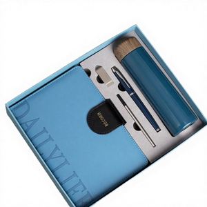 Cadeaux IStapromo, nouveaux cadeaux d'affaires de luxe, carnet A5 personnalisé, stylo, thermos USB, gobelet, cadeau promotionnel gaufré pour le Nouvel An - Product Image 4