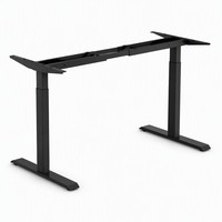 Escritorio Eléctrico de Altura Ajustable con Doble Motor Oculto de 2 Etapas, Escritorio Ergonómico para Trabajar de Pie o Sentado, Muebles de Oficina