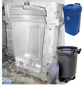 Nhựa HDPE Thổi Chất Thải Bin Có Thể Khuôn Thổi Thùng Rác Có Thể Khuôn Thùng Rác Bin Thổi Khuôn Chất Thải Bin Có Thể - Product Image 1