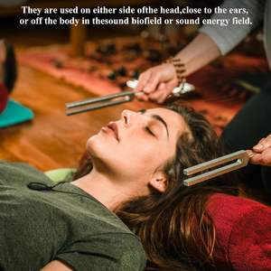 Ensemble de diapasons métalliques Solfeggio OEM, 9 diapasons de thérapie sonore de guérison, activateur, boîte cadeau, 6 fréquences standard - Product Image 3