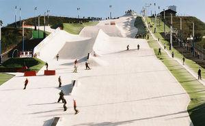 Tappeto erboso sintetico di sport di sci naturale dell'erba artificiale di 25mm per lo sci - Product Image 3