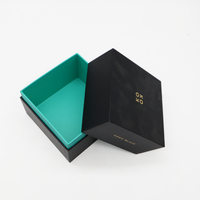 Boîte cadeau en carton de luxe avec logo personnalisé, couvercle et base, emballage de luxe texturé pour bijoux et produits électroniques