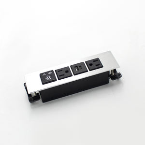 Enchufe de escritorio montado oculto, tira de alimentación empotrada de 1500W con cable de extensión de 1M/2M/3M, <span class=keywords><strong>Cables</strong></span> de alimentación hembra, red NFC de 125V - Product Image 2