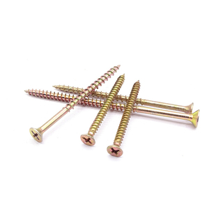 3mm 3.5mm 4mm 5mm 6mm thô chủ đề Vàng kẽm mạ Phillips phẳng chìm Đầu Gỗ Pozi ván vít - Product Image 3