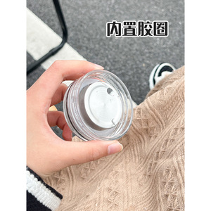 Cartoon Glass Mug 450ml With Lid Portable For Travel Water Coffee Juice Breakfast Office Use - Product Image 4