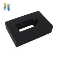 Insert en mousse de protection en éponge PE personnalisé pour boîtes cadeaux, style feuille, densité 18 kg, disponible en noir/blanc/gris