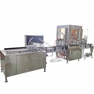 Machine de remplissage d'aérosol utilisée ligne de production automatique de machine de remplissage de boîte de crème fouettée d'aérosol d'oxygène