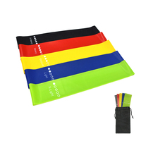 Bandes de Résistance en Latex Élastique en Boucle, Lot de 5, pour Yoga, Gym, Étirements, Entraînement des Hanches, Fitness, Exercice et Thérapie Physique