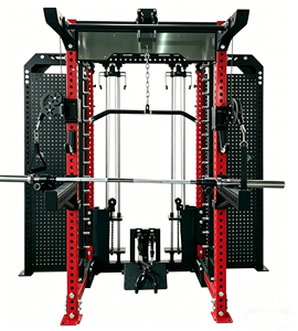 Máquina <span class=keywords><strong>Smith</strong></span> Vertical Profesional 3 en 1 para Gimnasio en Casa y Entrenador Funcional con Cable Cruzado, Diseño que Ahorra Espacio para Entrenamiento de Cuerpo Completo - Product Image 1