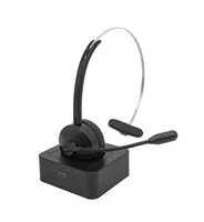 Casque sans fil supra-auriculaire OEM/ODM avec microphone externe, affichage numérique, suppression du bruit ENC 5.3, aviation, haute qualité