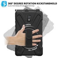 Étui PC en silicone pour Samsung Galaxy Tab Active 3 étui robuste pour tablette avec bandoulière