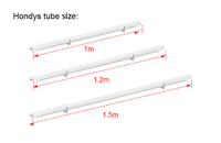 VSHOW IP65 8PCS Barre de lumière LED RGB sans fil pour extérieur, en alliage d'aluminium, alimentée par batterie, avec télécommande DMX512