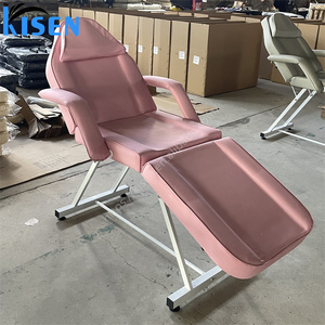Lit de massage multifonctionnel pliable en PVC KISEN pour salon de beauté, salle de bain et entrepôt - Product Image 3