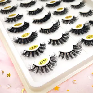 Wholesale Price Private Label Best Fluffy Full Strip Faux Mink Eyelashes Dramatic Eyelashes Vendor