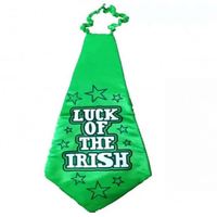 Accessoires de déguisement Saint Patrick : Cravate porte-bonheur pour la Saint-Patrick, cravate porte-bonheur des Irlandais