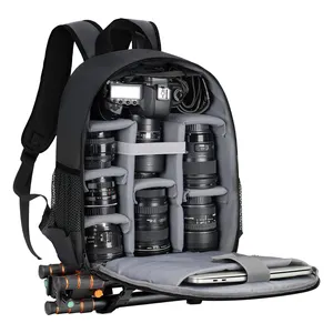 Borsa zaino per fotocamera professionale per fotocamera DSLR custodia impermeabile antipioggia per Laptop fotografia zaino