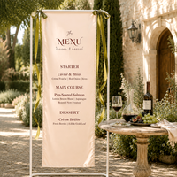Nappe personnalisée pour menu et carte des vins, chemins de table de mariage, décoration pour mariage, fournitures et décorations de fête