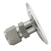 Bouchon d'extrémité sanitaire en acier inoxydable 304 316 de 1,5 pouce, 3 pouces, 4 pouces, 6 pouces pour extracteur à circuit fermé, couvercle plat avec raccord à compression