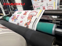 Machine d'impression flexographique à 4 couleurs, type empilable, impression recto verso pour gobelets en papier, sacs en papier, boîtes en papier