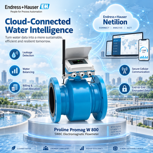 มิเตอร์น้ำ Endress+Hauser Promag W 800 5W8C สแตนเลสสตีล ใช้พลังงานแบตเตอรี่ IP68 เชื่อมต่อเซลลูลาร์ อายุการใช้งาน 15 ปี - Product Image 3