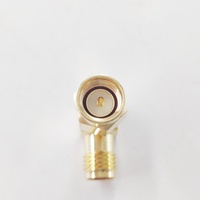 Connecteur SMA mâle vers SMA femelle à angle droit, adaptateur coaxial RF
