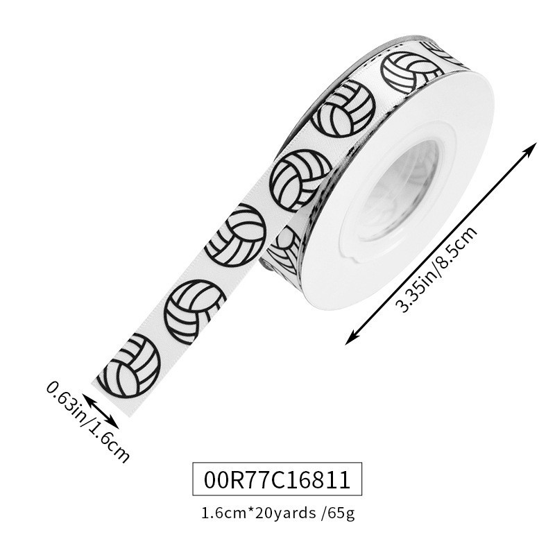 Volleyball-White-1.6cm*20 Yards(Stain)