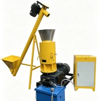Presse à granulés de bois 15 kW pour sciure de bois avec alimentation automatique par vis, production de 300 kg/h, machine à briquettes de biomasse