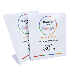 Carte Google Review programmable 13,56 MHz NFC pour table, configurée indépendamment pour lier la carte à la carte de visite. - Product Image 2