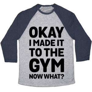 Ok, ho messo fuori IT pezzi per la palestra, ora cosa? Maglietta da baseball unisex Tri-Blend - Product Image 2