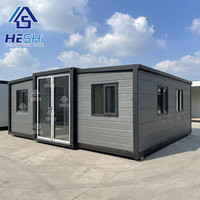 Maison conteneur préfabriquée pliable et extensible économique de 20 pieds et 40 pieds, Bungalow préfabriqué, Cuisine, Logement annexe