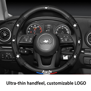 Funda de Volante de Cuero Sintético de 3 Radios para la Mayoría de las Marcas de Autos de Lujo - Product Image 3