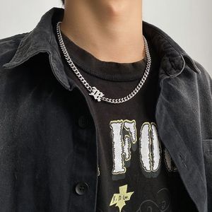 Collier cubain tendance hip-hop européen et américain pour homme Seven Brothers, en acier inoxydable titane, chaîne épaisse pour clavicule, cadeau - Product Image 3