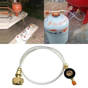 批发户外野营炉连接烹饪燃油炉编织软管燃气灶炉连接器烧烤气体适配器 - Product Image 4
